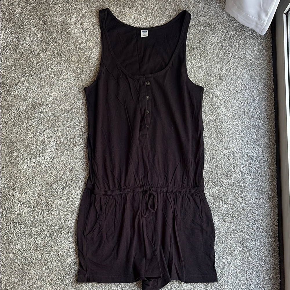 Old Navy Black Sleeveless Romper